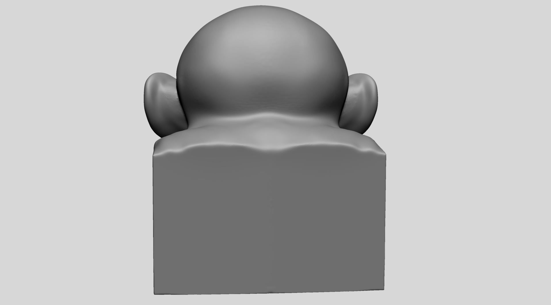 Chimp Head 3D model_4