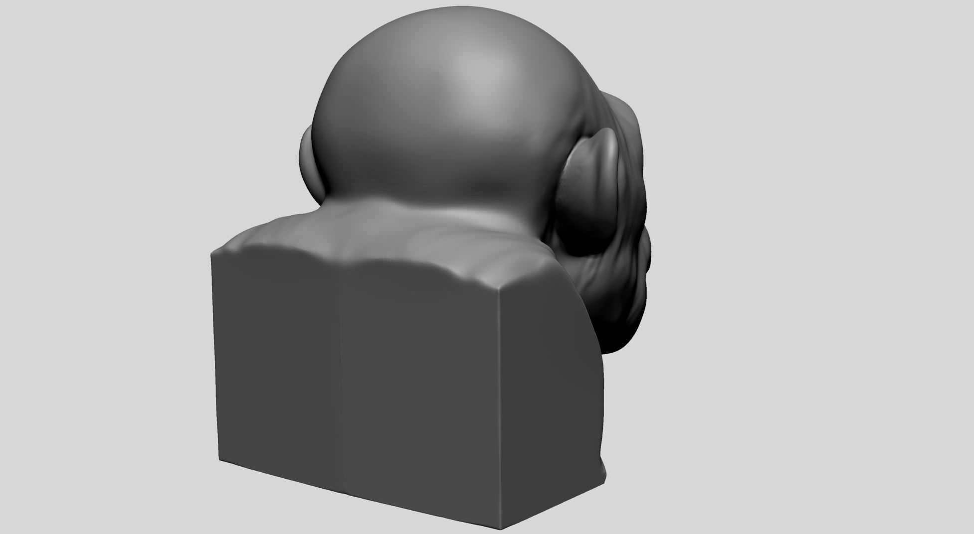 Chimp Head 3D model_3