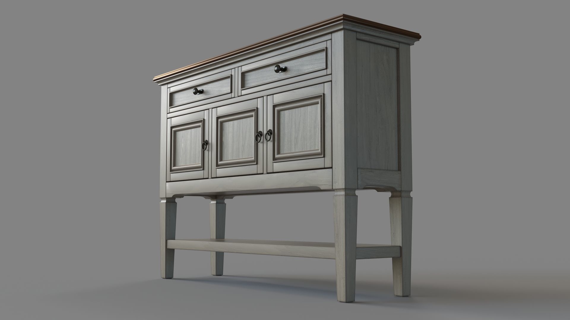 Pike And Main Accent Console 3D model_4