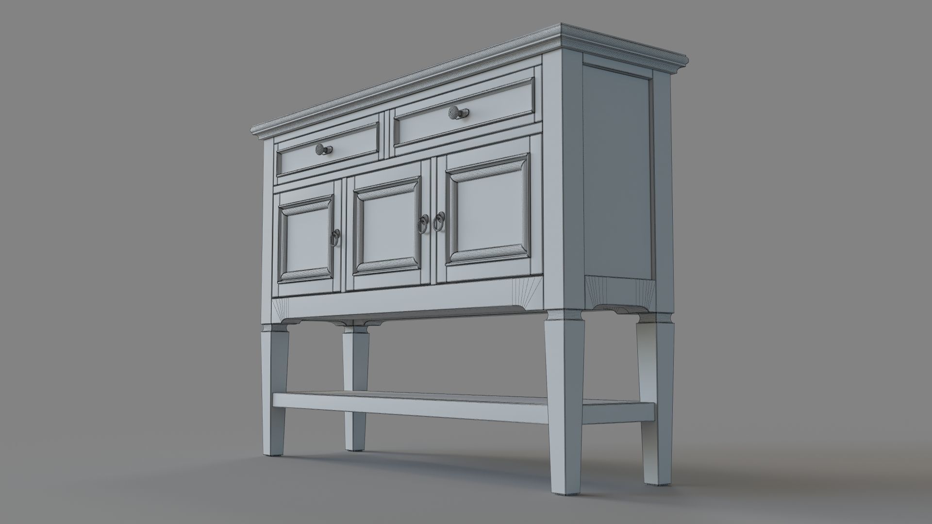 Pike And Main Accent Console 3D model_5
