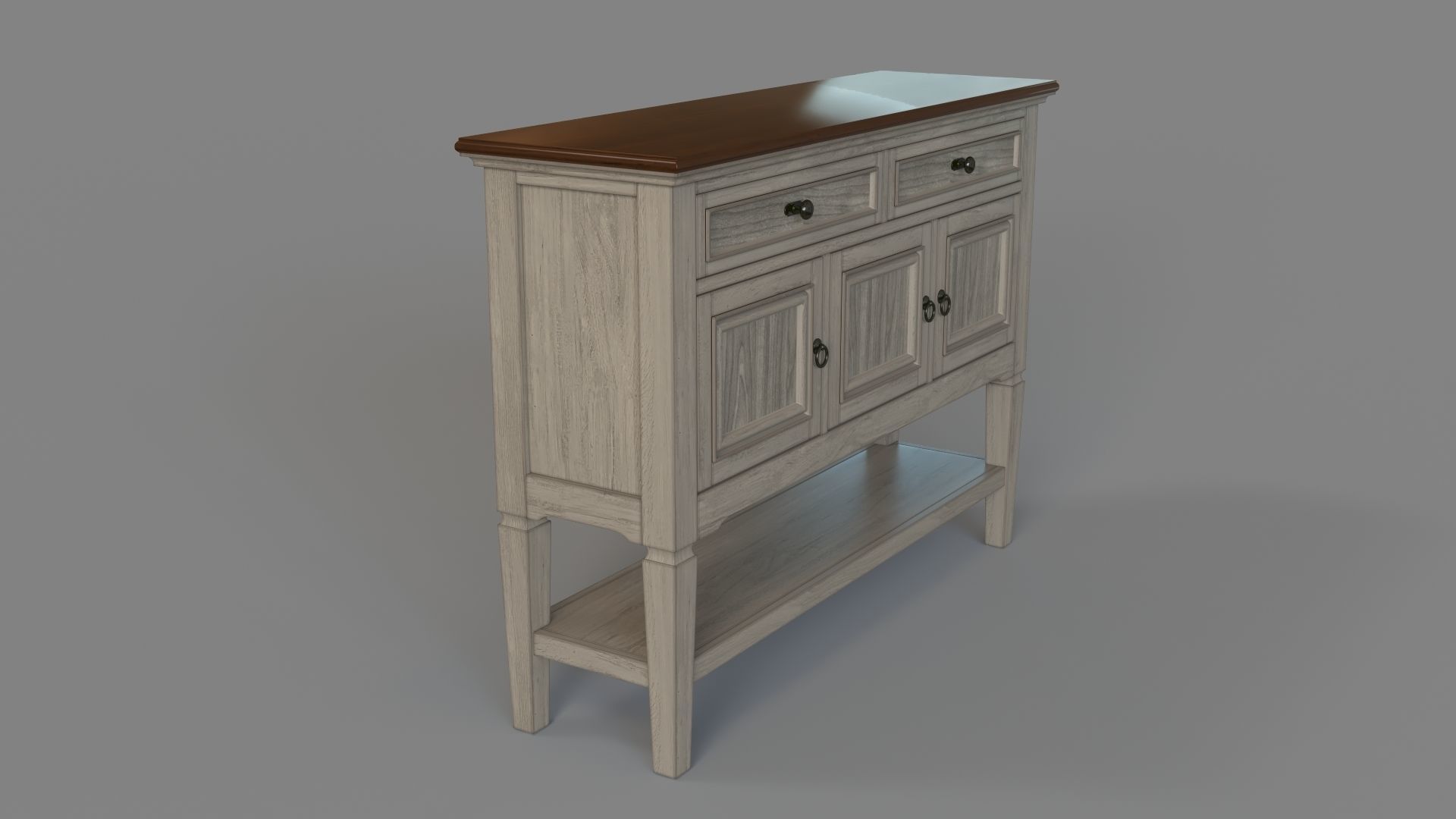 Pike And Main Accent Console 3D model_2