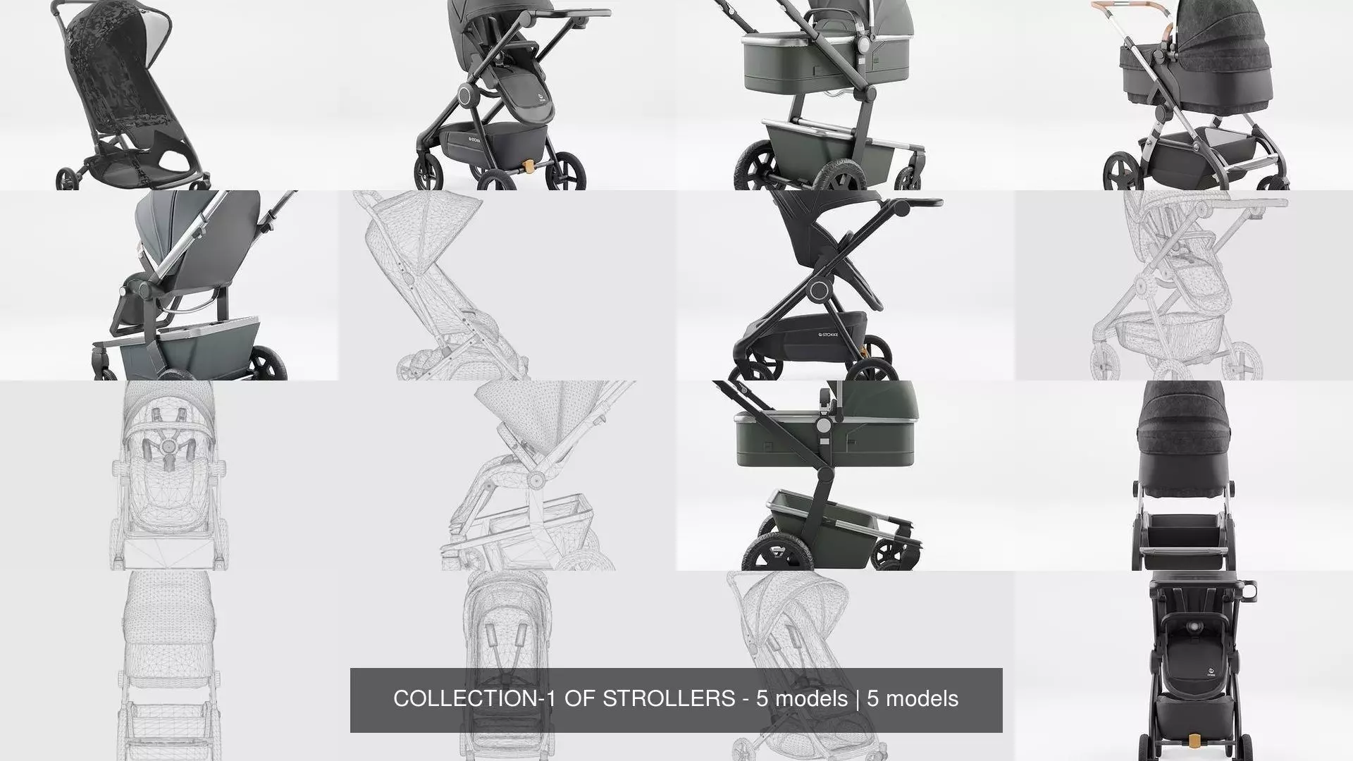 COLLECTION-1 OF STROLLERS - 5 models _0