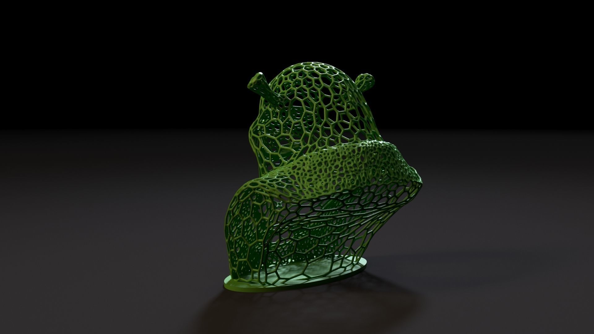 Shrek Bust 3D print model_3