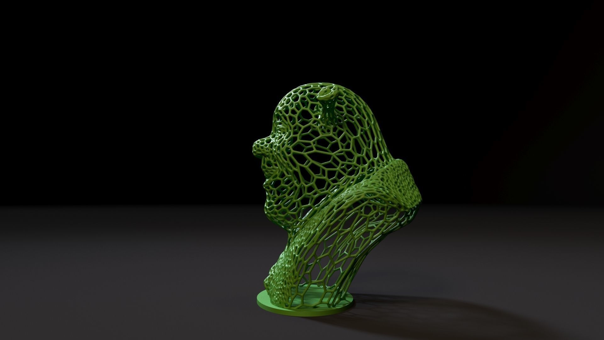 Shrek Bust 3D print model_2