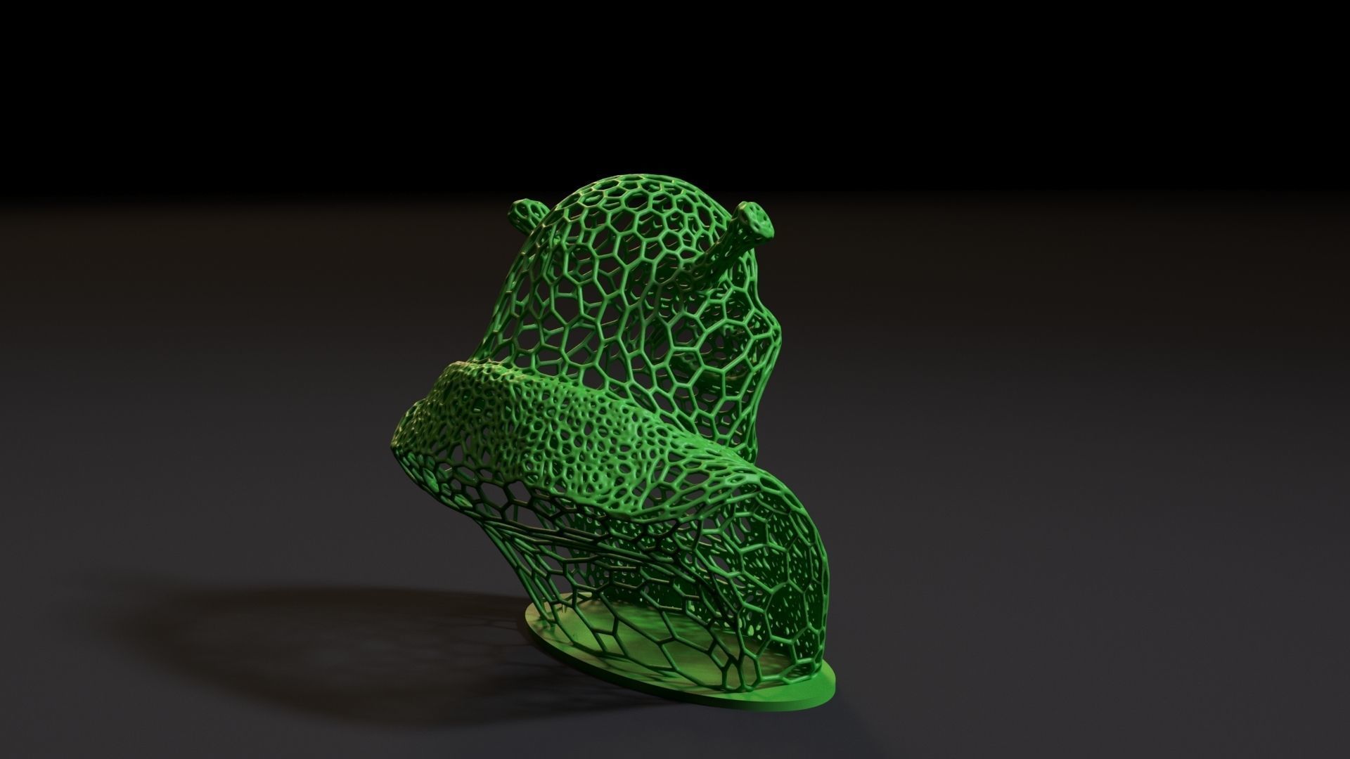 Shrek Bust 3D print model_5
