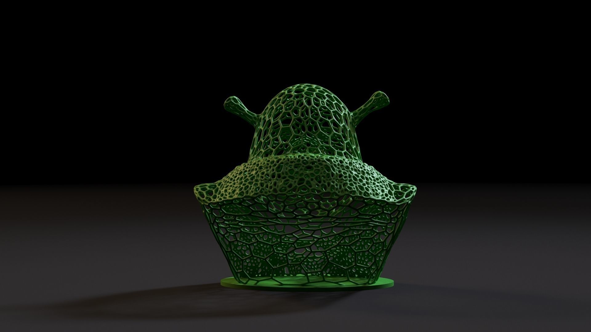 Shrek Bust 3D print model_4