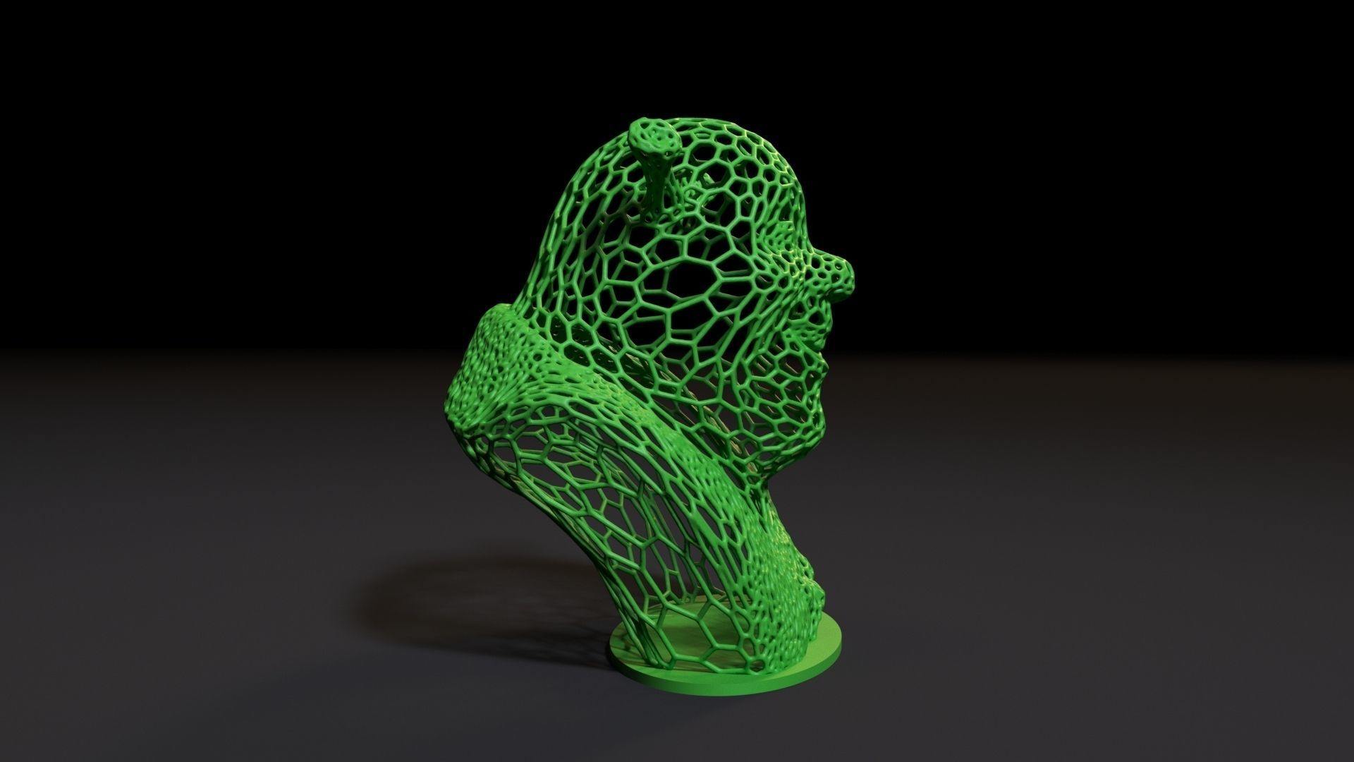 Shrek Bust 3D print model_6