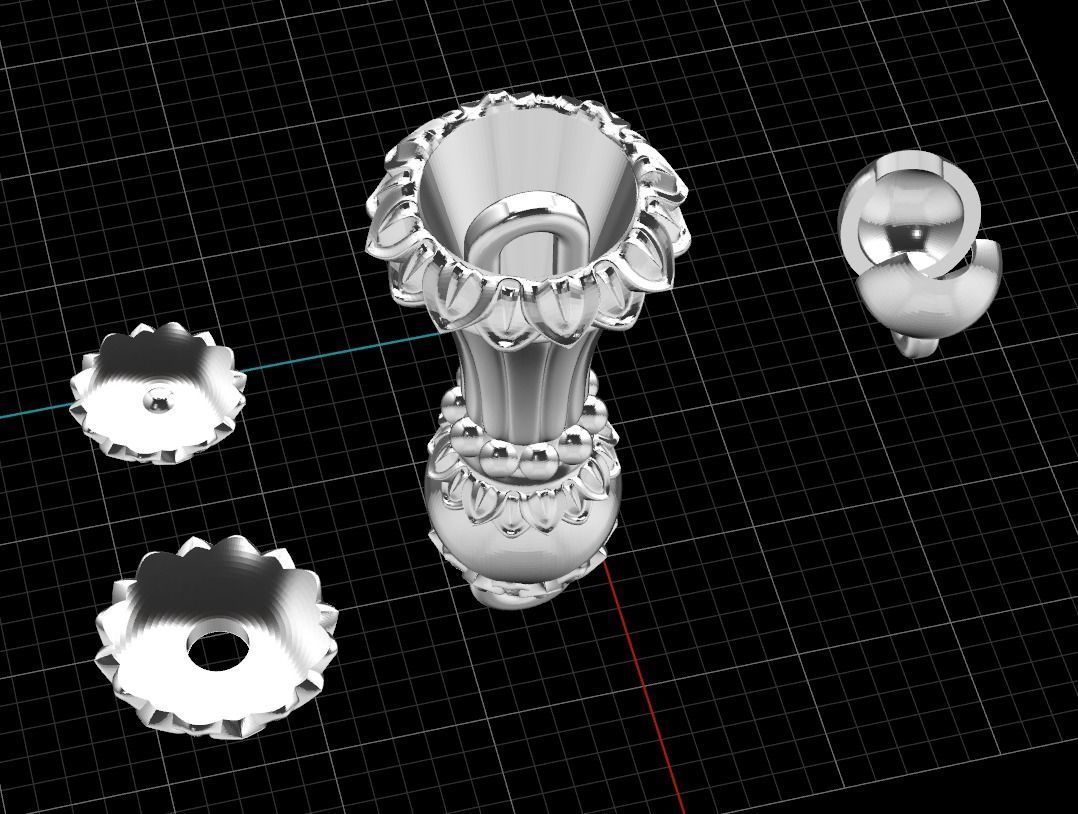 Rosary tassel 3D print model_3