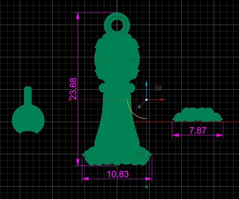 Rosary tassel 3D print model_9