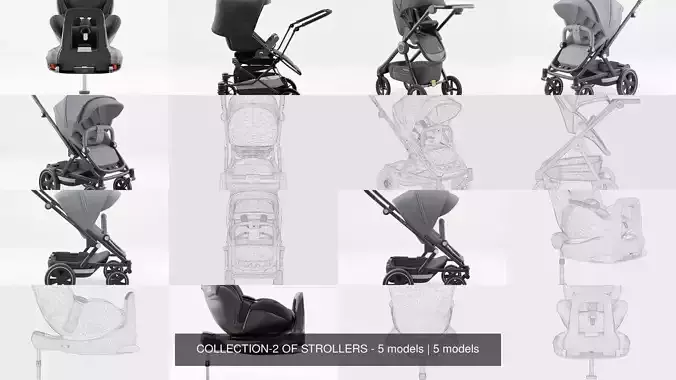 COLLECTION-2 OF STROLLERS - 5 models 