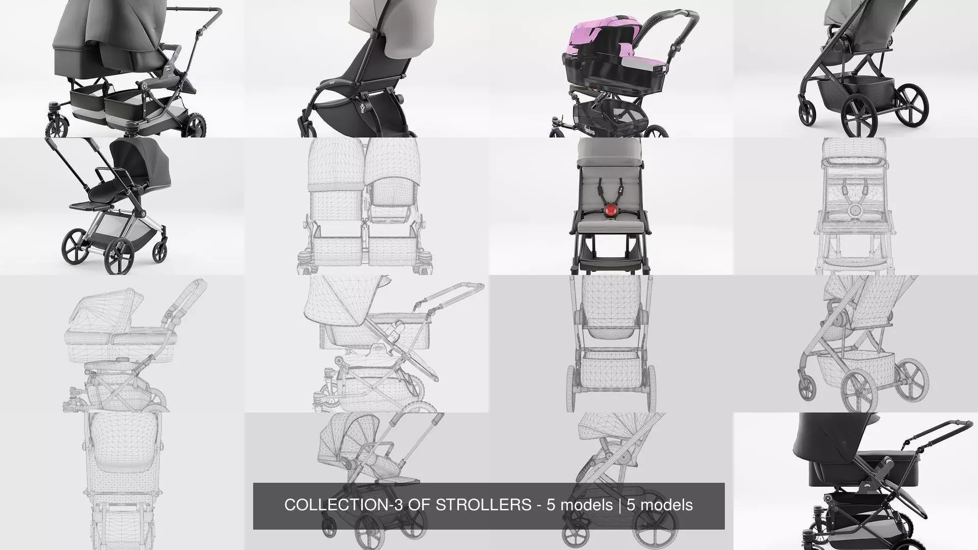 COLLECTION-3 OF STROLLERS - 5 models _0