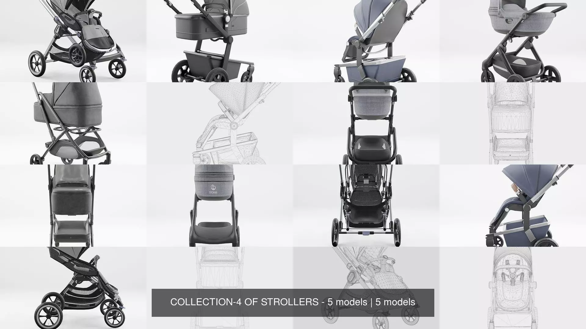COLLECTION-4 OF STROLLERS - 5 models _0