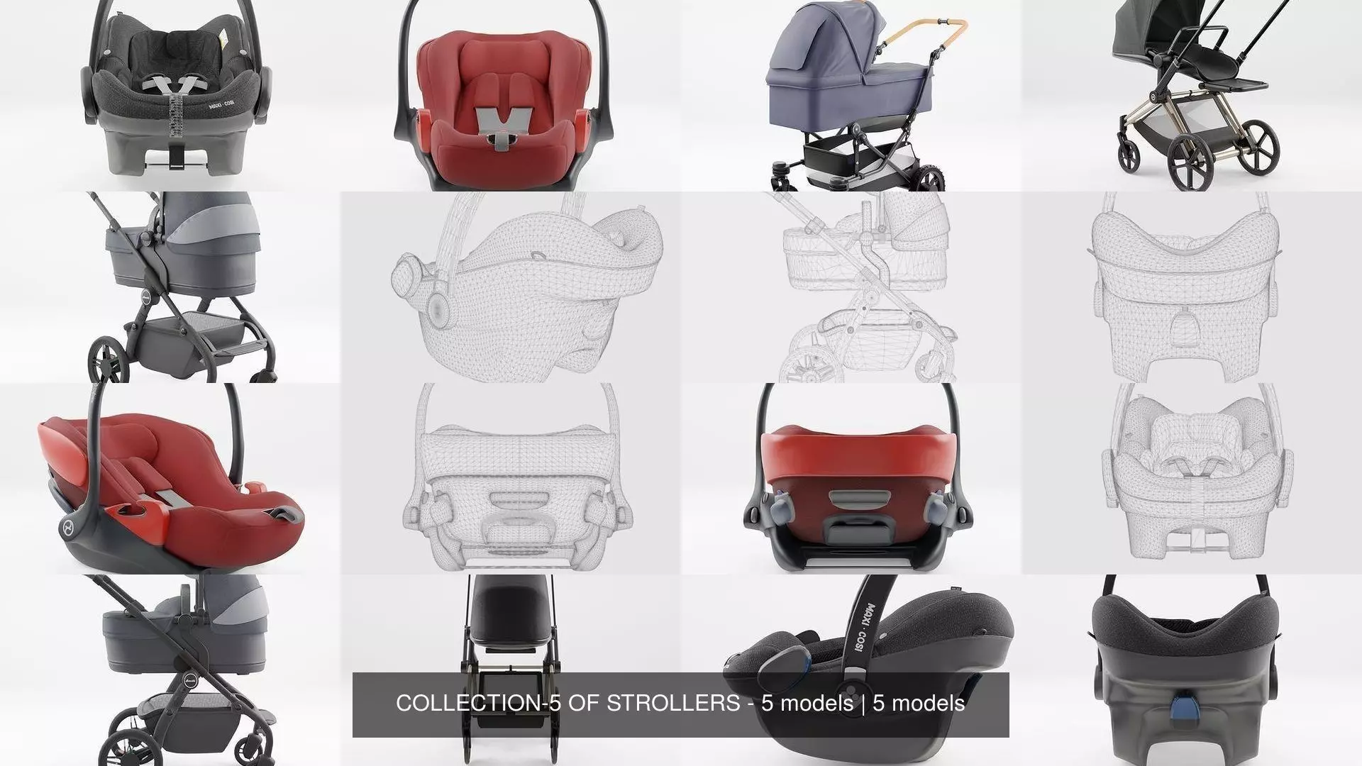 COLLECTION-5 OF STROLLERS - 5 models _0