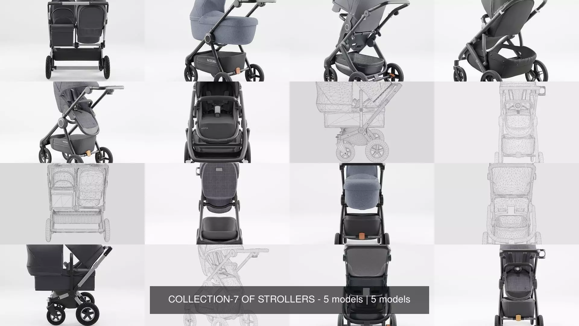 COLLECTION-7 OF STROLLERS - 5 models _0