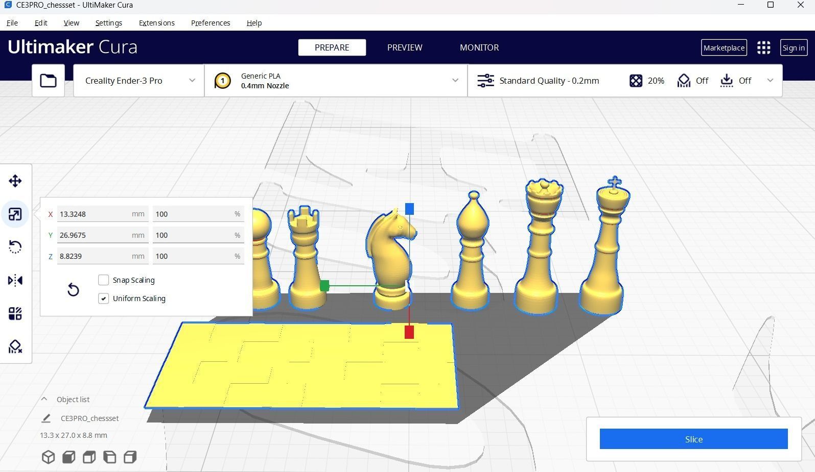 3D Chess Set Board Game 3D model_5