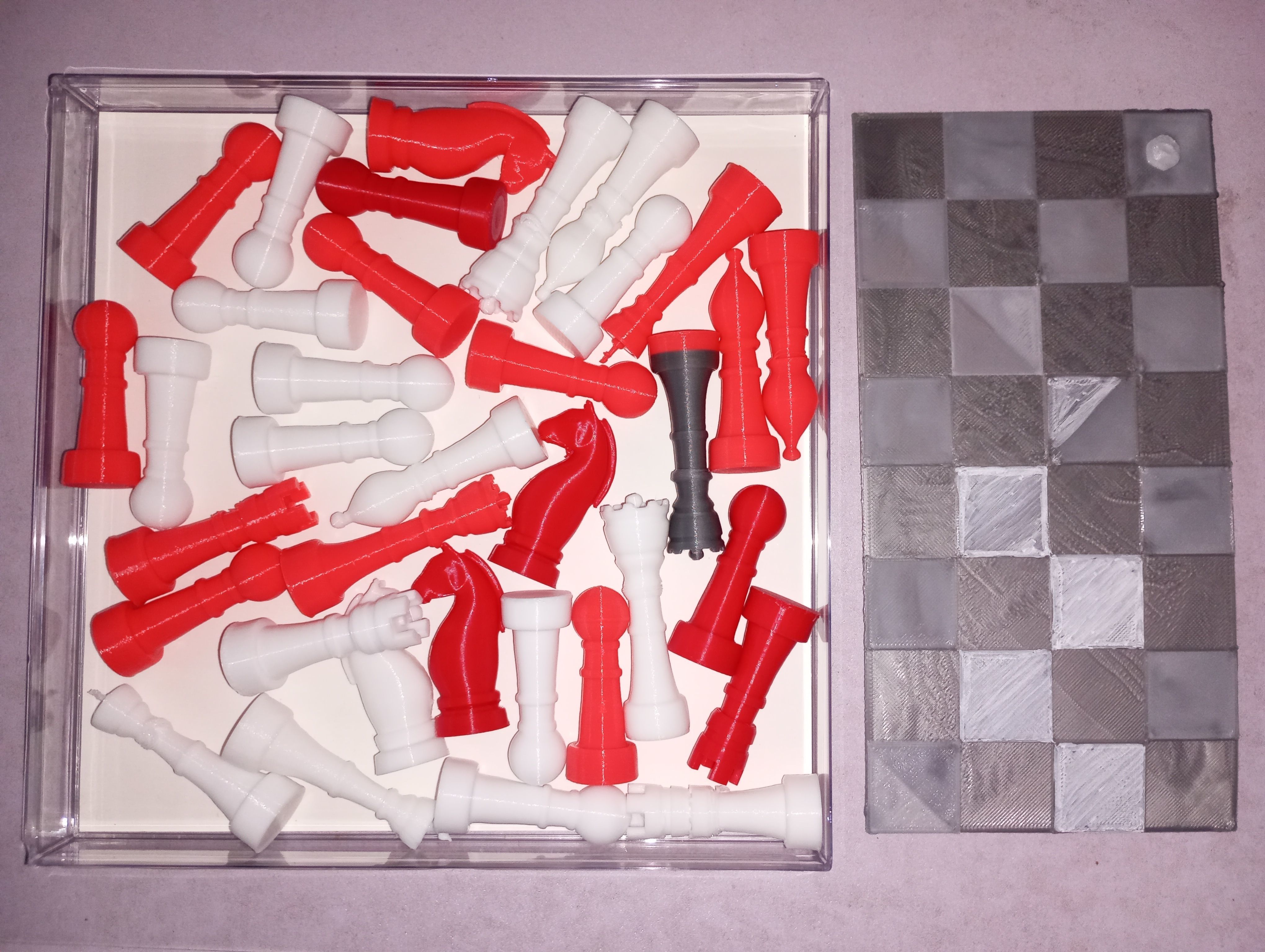 3D Chess Set Board Game 3D model_4