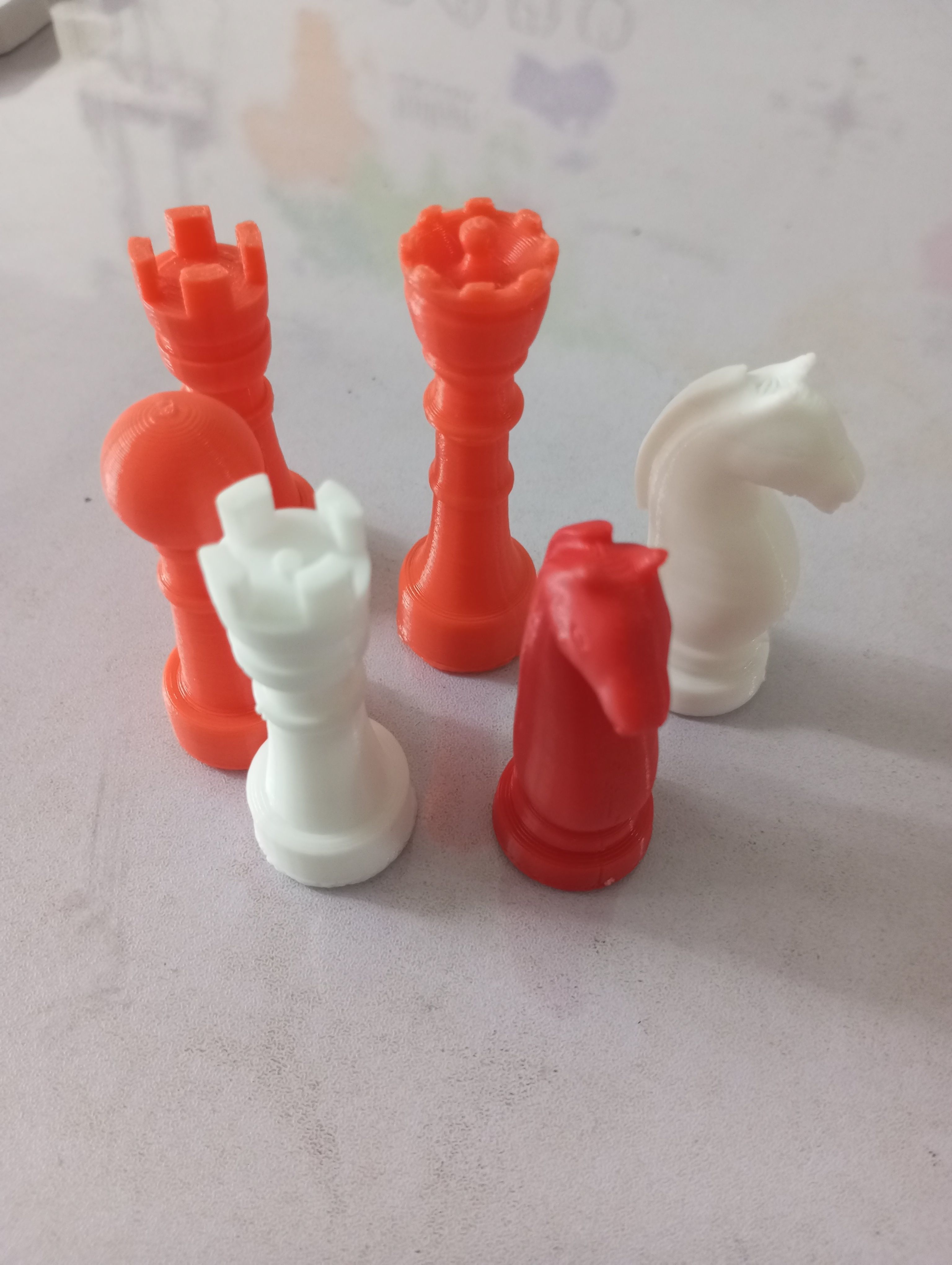 3D Chess Set Board Game 3D model_3