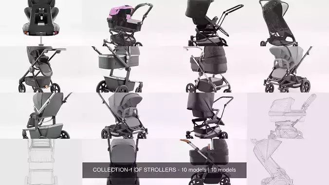 COLLECTION-1 OF STROLLERS - 10 models 