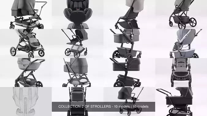 COLLECTION-2 OF STROLLERS - 10 models  COLLECTION-2 OF STROLLERS - 10 models