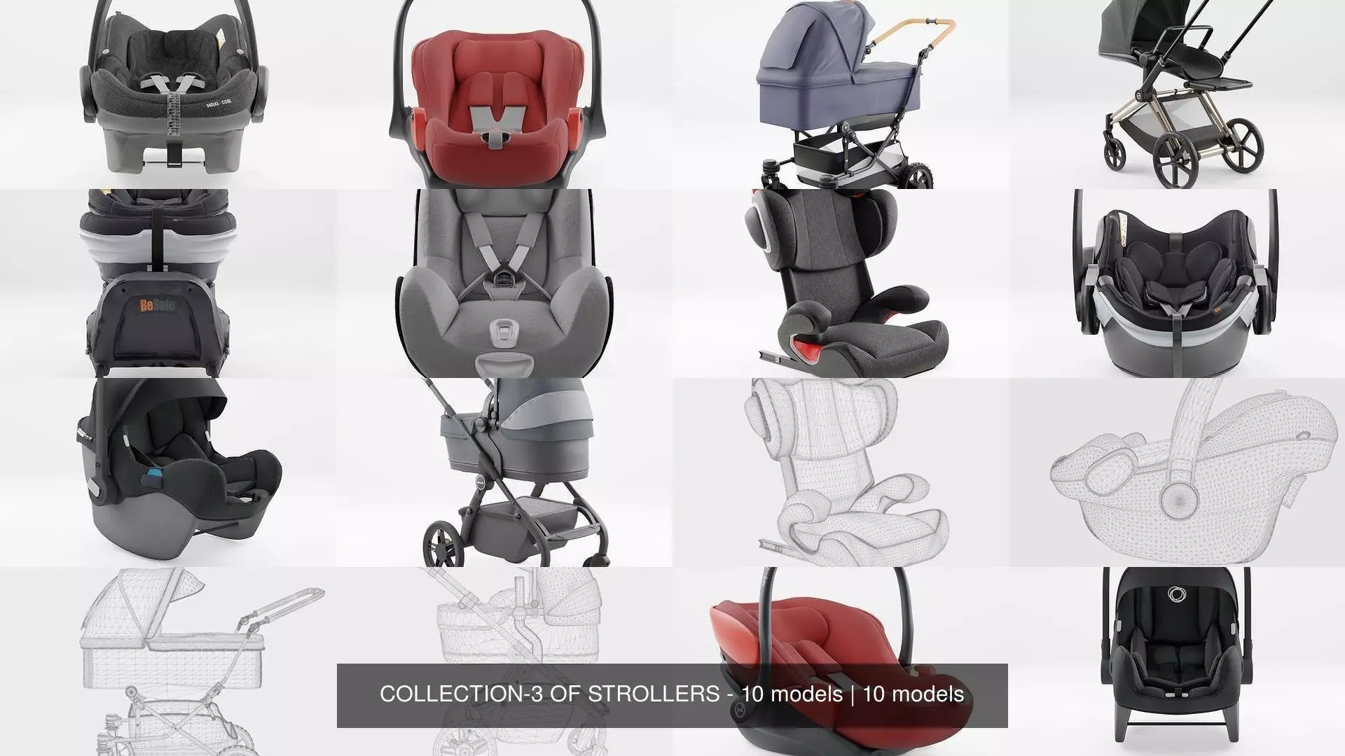 COLLECTION-3 OF STROLLERS - 10 models _0