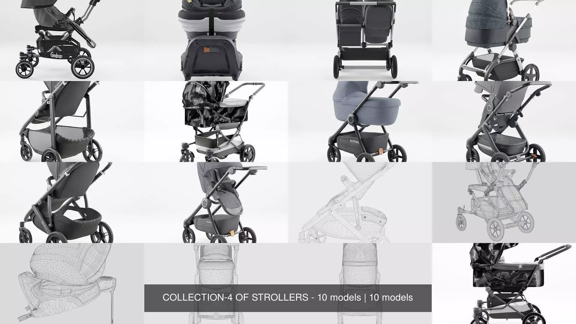 COLLECTION-4 OF STROLLERS - 10 models _0