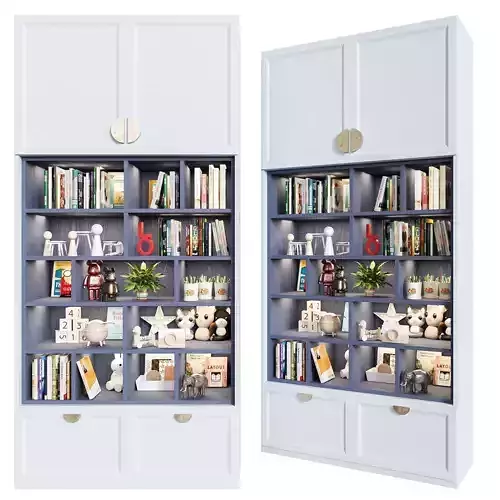 Children wardrobe with decor