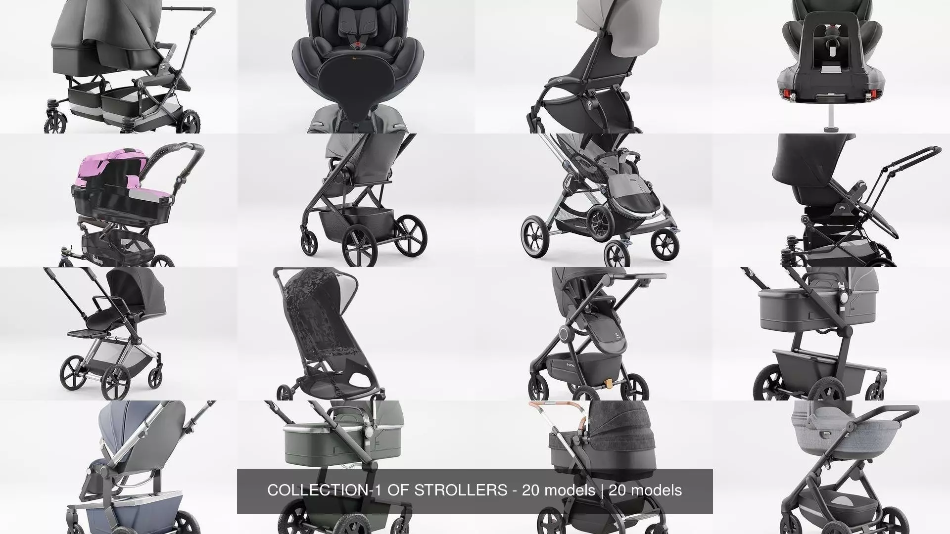 COLLECTION-1 OF STROLLERS - 20 models _0