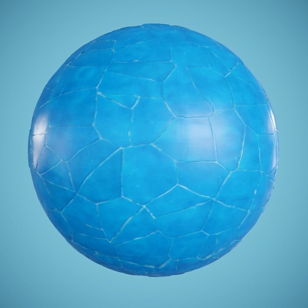 Stylized Seamless PBR Ice Texture Texture_3