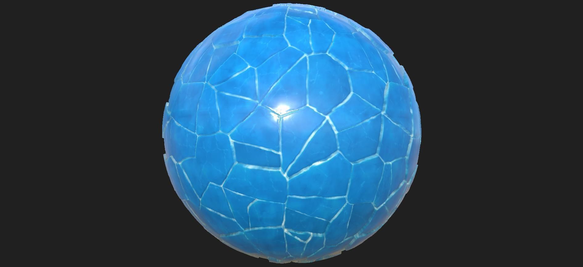 Stylized Seamless PBR Ice Texture Texture_2