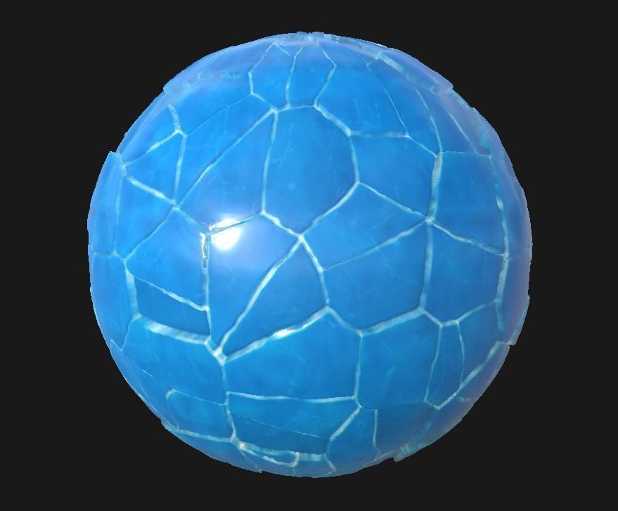 Stylized Seamless PBR Ice Texture Texture_1