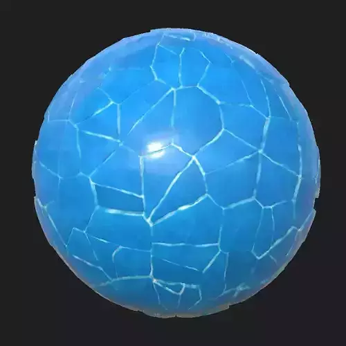 Stylized Seamless PBR Ice Texture