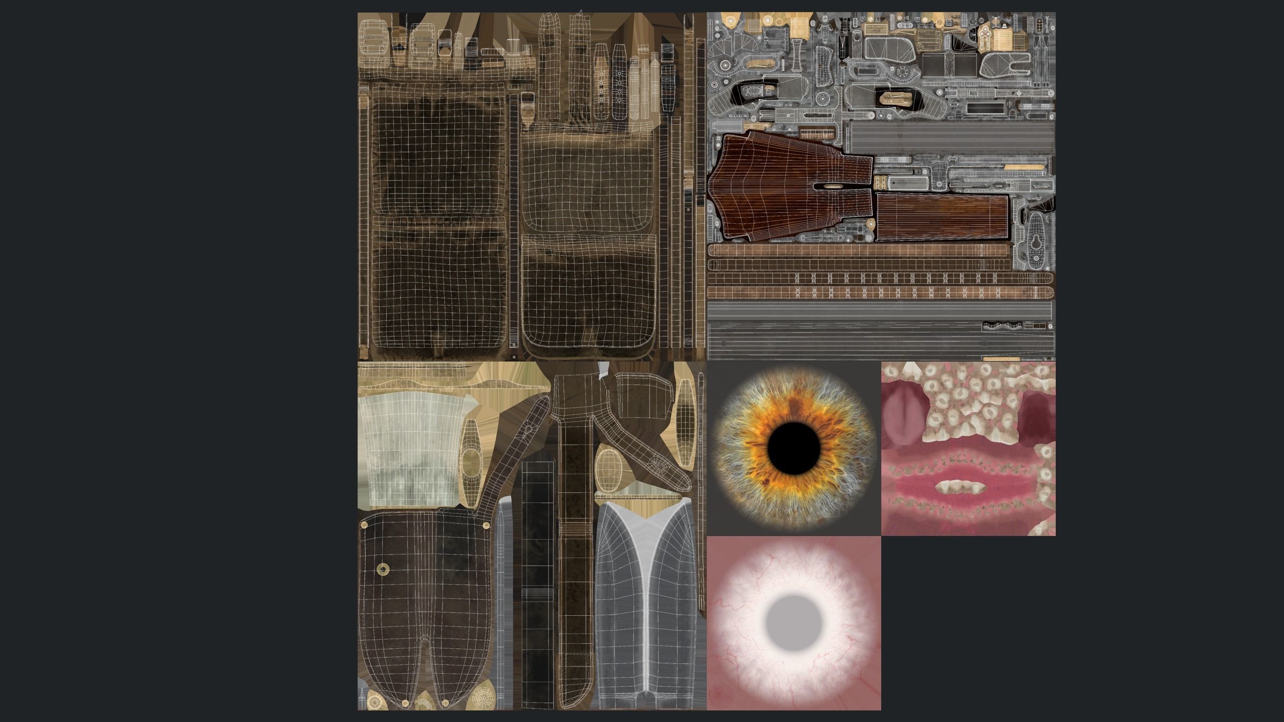 19th Century Adventurer Low-poly 3D model_12