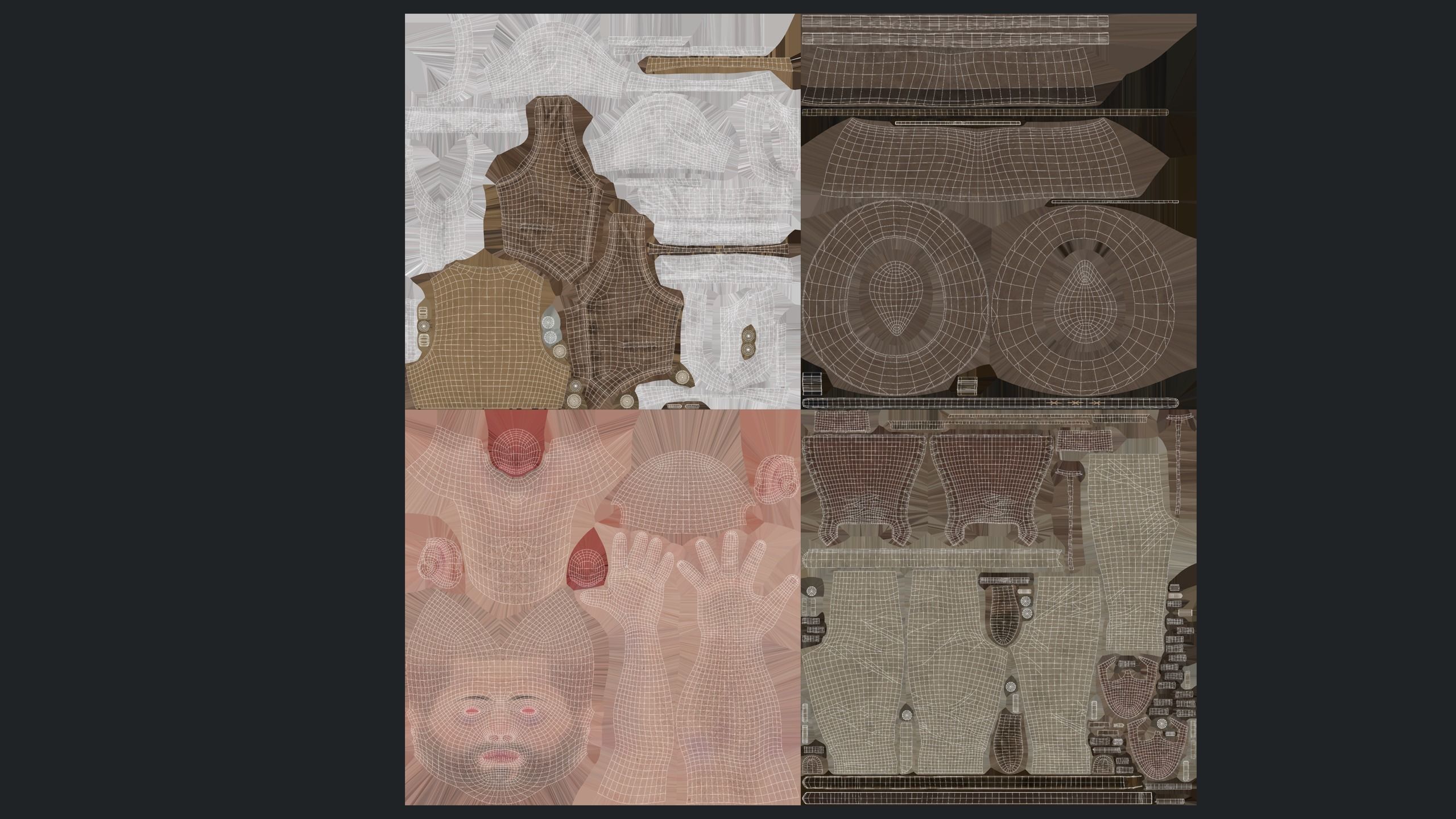 19th Century Adventurer Low-poly 3D model_11