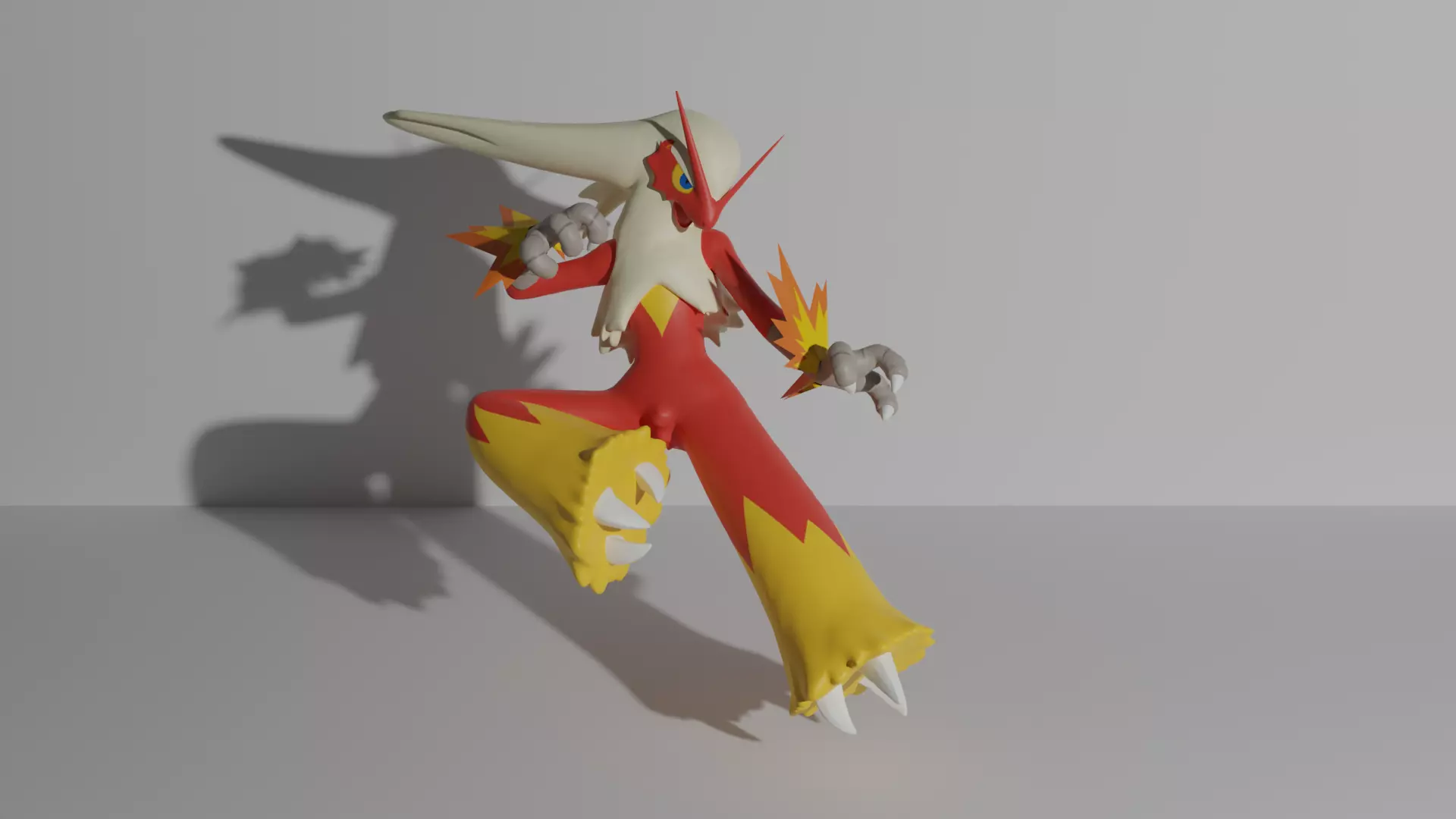 Blaziken pokemon 3D print model 3D print model_0