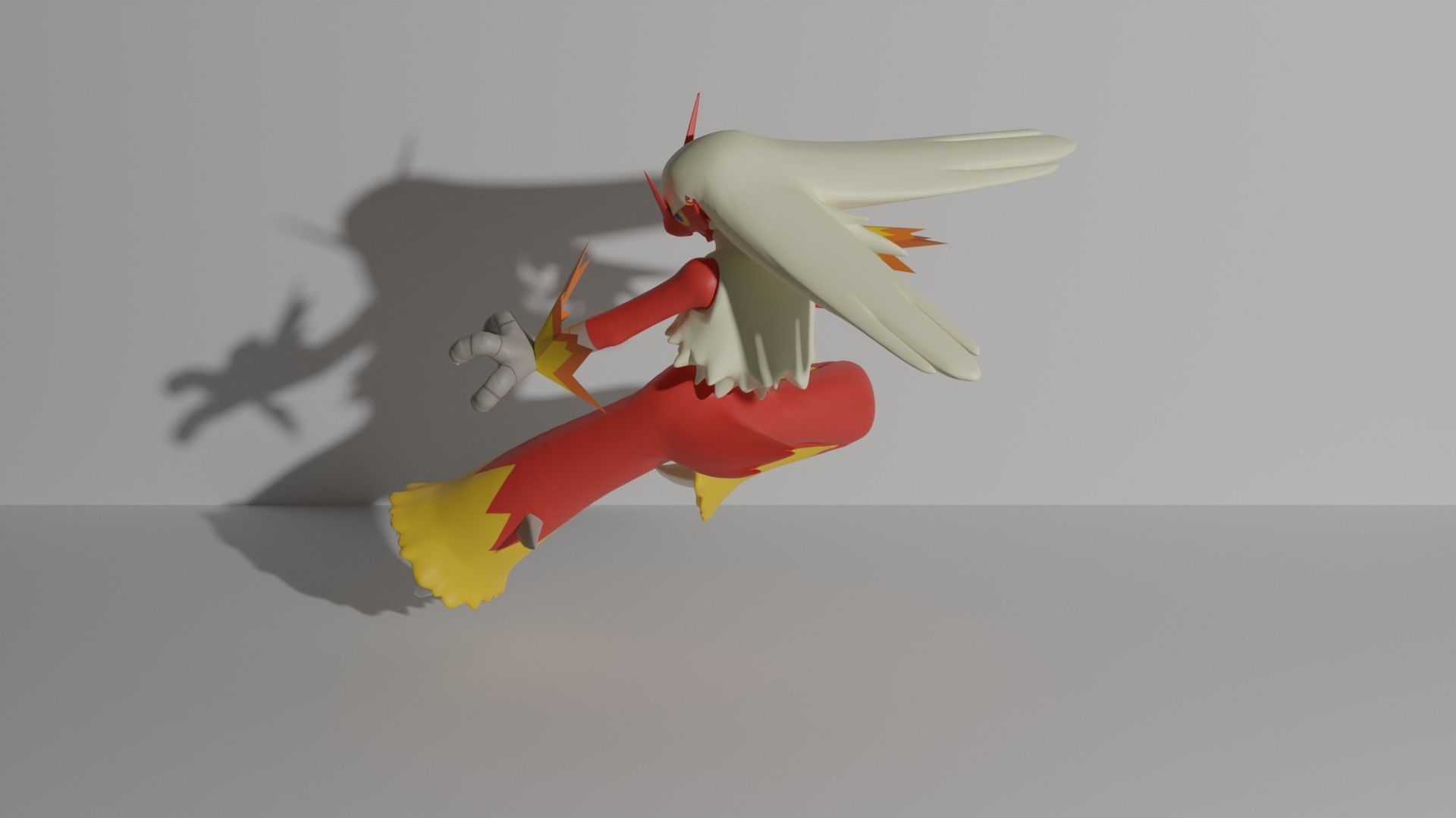 Blaziken pokemon 3D print model 3D print model_3