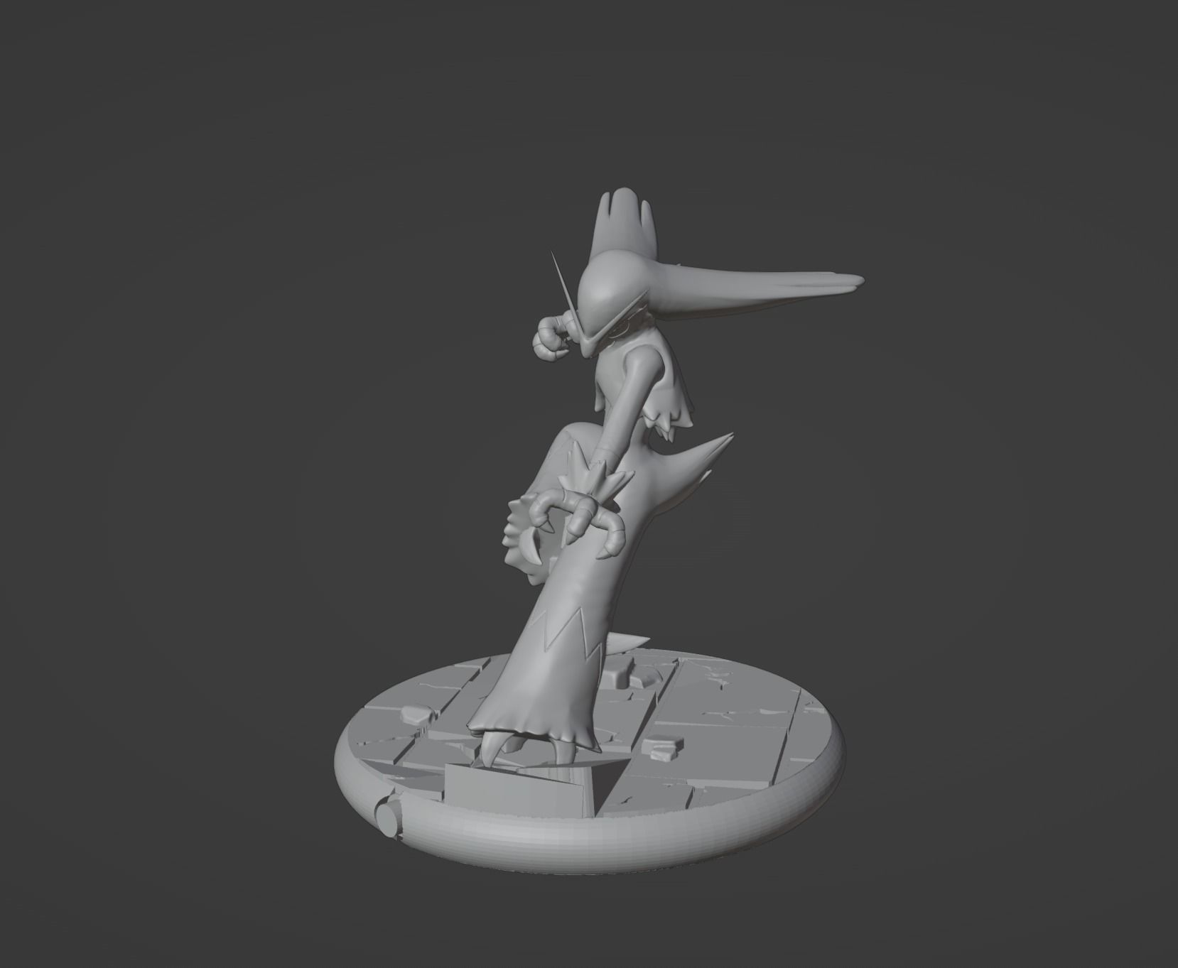 Blaziken pokemon 3D print model 3D print model_5