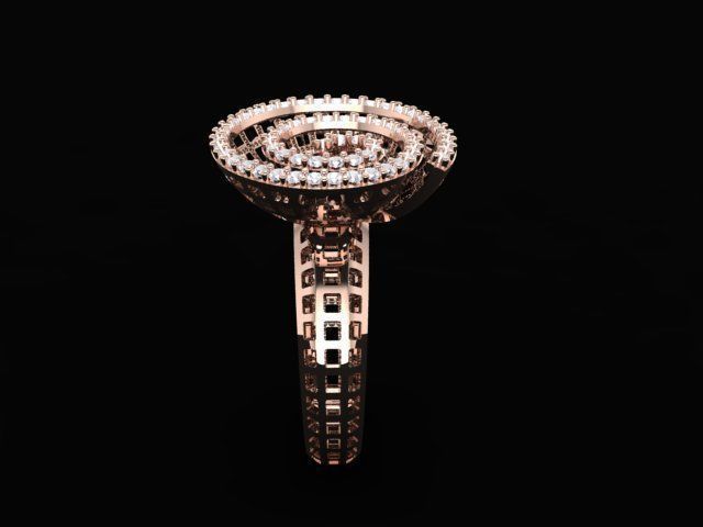 special woman ring 3D print model_6
