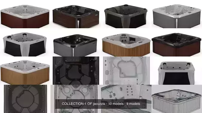 COLLECTION-1 OF jacuzzis - 10 models 