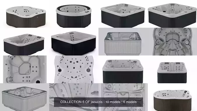 COLLECTION-5 OF jacuzzis - 10 models 