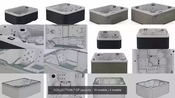 COLLECTION-7 OF jacuzzis - 10 models 