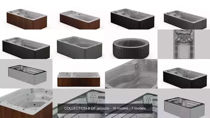 COLLECTION-8 OF jacuzzis - 10 models 
