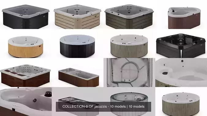 COLLECTION-9 OF jacuzzis - 10 models 