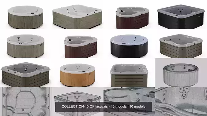 COLLECTION-10 OF jacuzzis - 10 models 