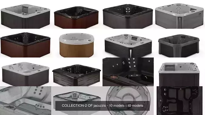 COLLECTION-2 OF jacuzzis - 10 models 