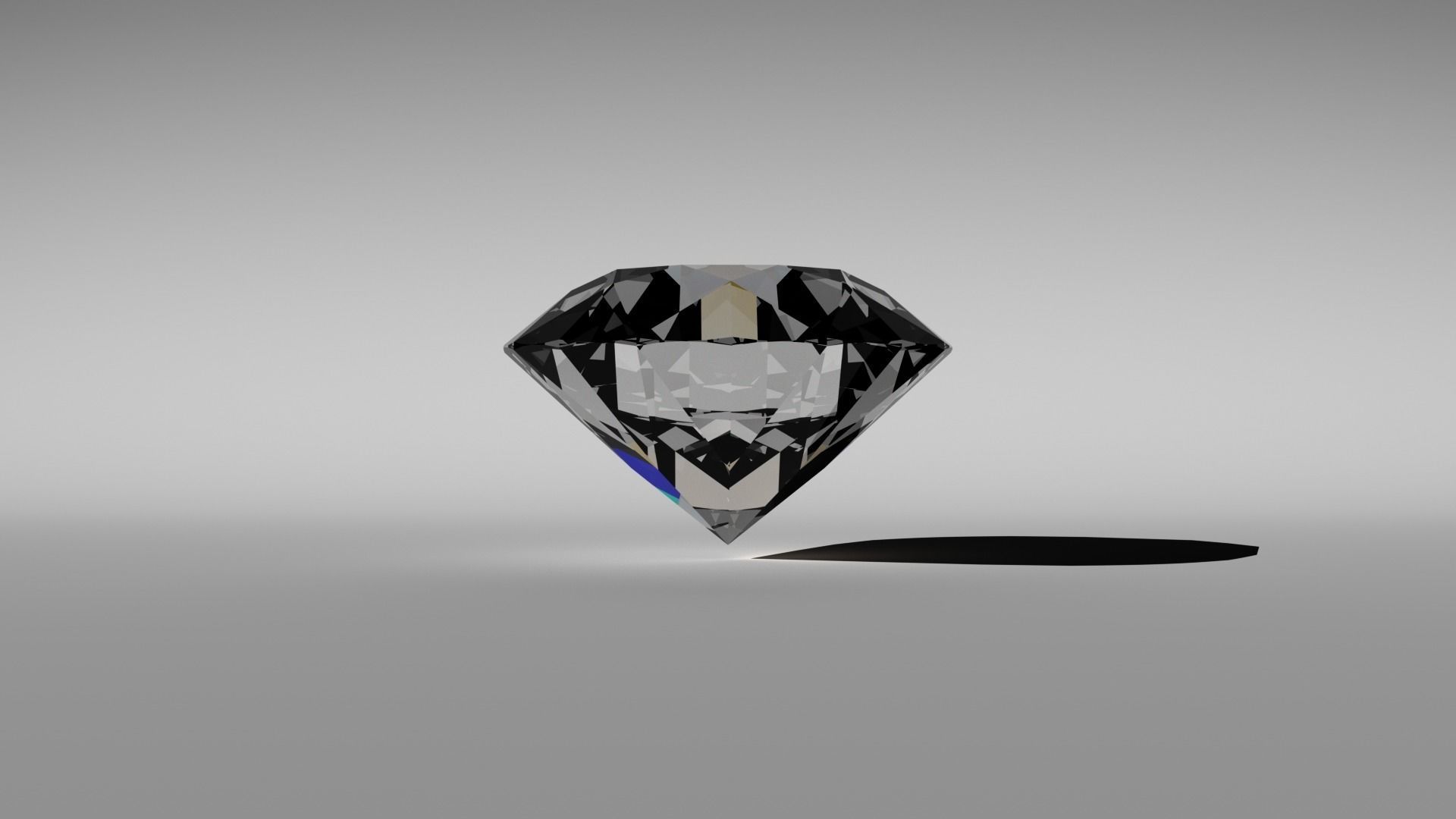 Crystal diamond Free 3D model_1