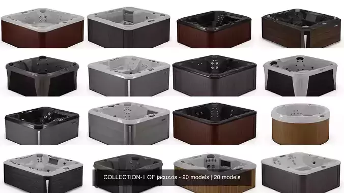 COLLECTION-1 OF jacuzzis - 20 models 