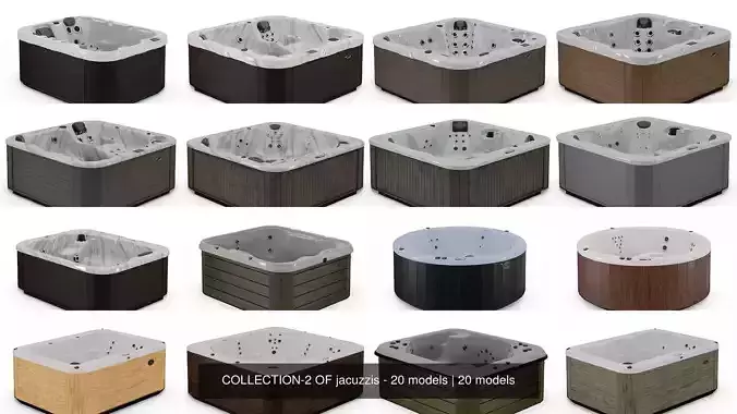 COLLECTION-2 OF jacuzzis - 20 models 
