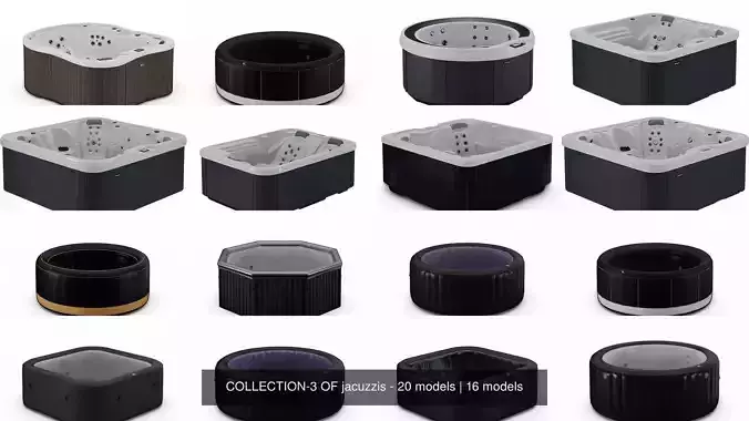 COLLECTION-3 OF jacuzzis - 20 models 