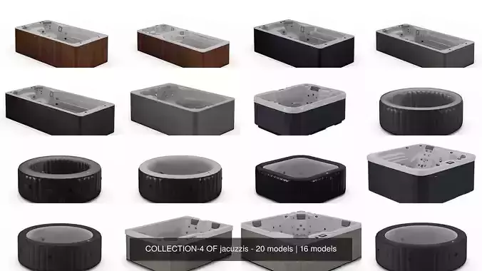 COLLECTION-4 OF jacuzzis - 20 models