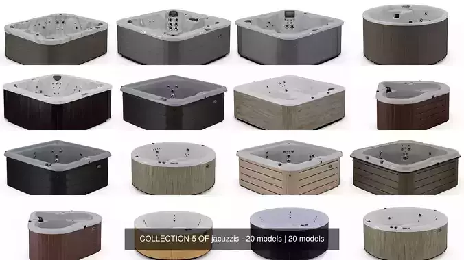 COLLECTION-5 OF jacuzzis - 20 models 